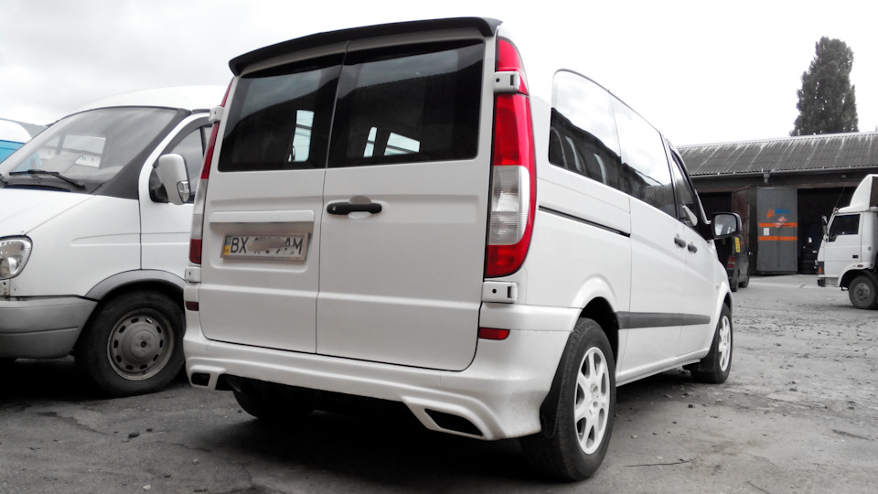 Презентація заднього тюнінг бампера Mercedes vito W639 3
