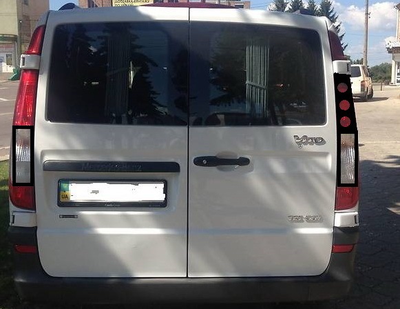 Тюнінг ліхтарі на vito 639 4
