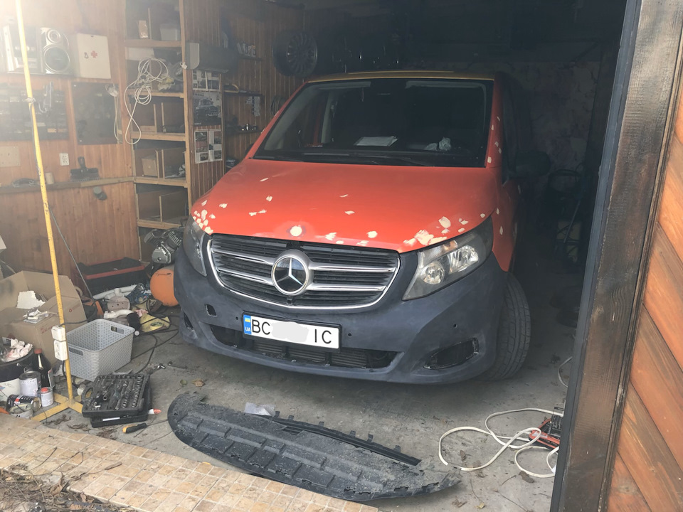 Передній бампер V-klass на Vito w447 1