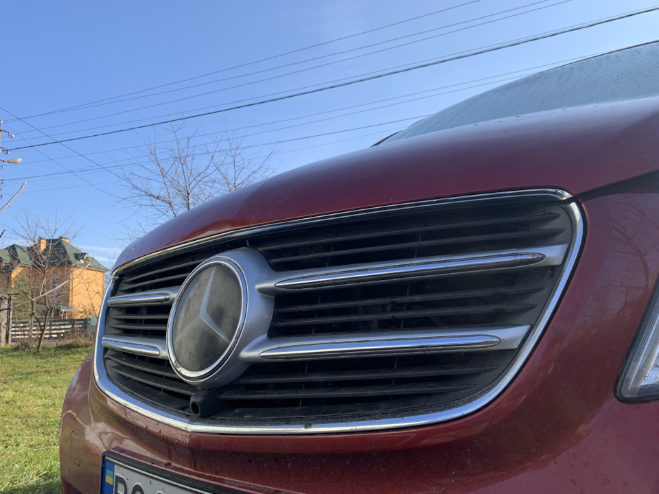 Хром планка на капот Vito V-class w447 5