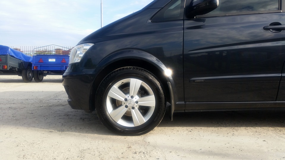 Оригінальні диски литі Mercedes w639 Vito Viano примірка. 3