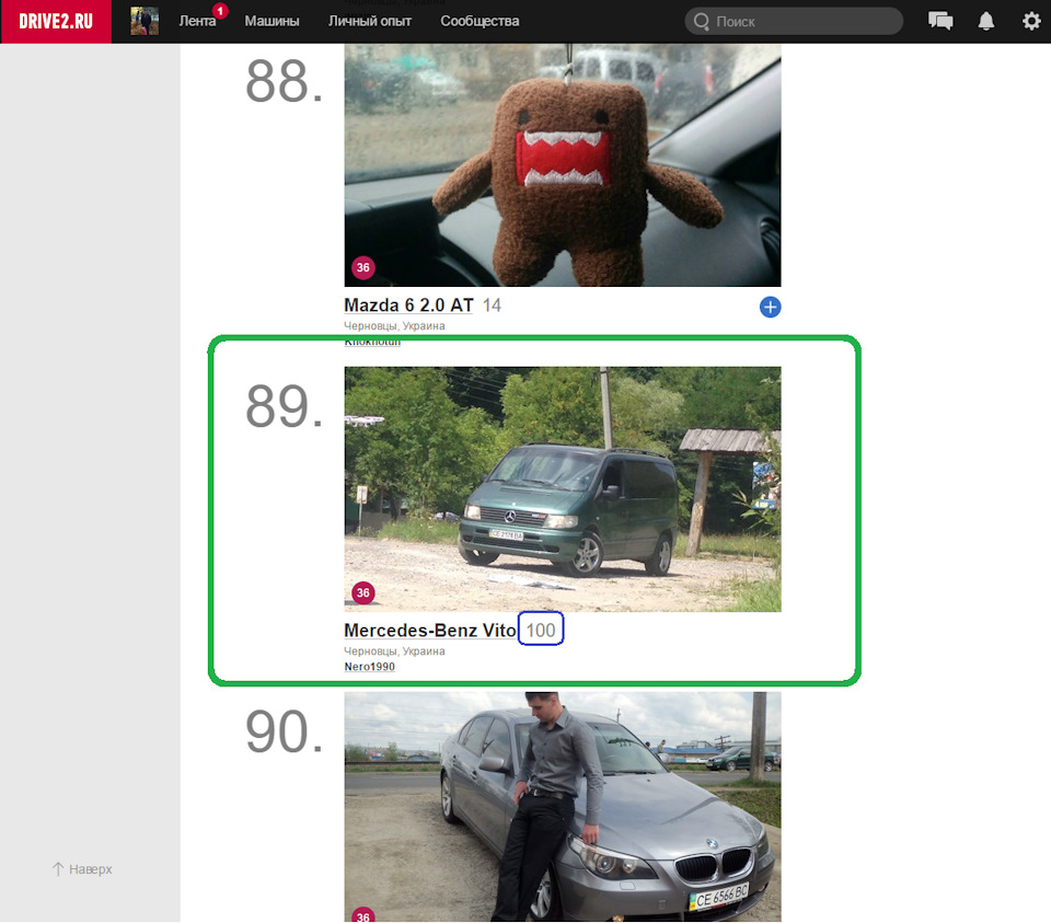 Урааааа! Я в топ-100 міста) 1