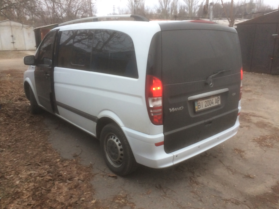 Установка заднего бампера Рестайл 2