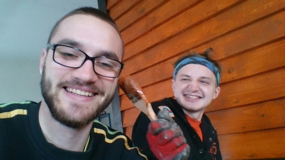 Фарбування стін. 1