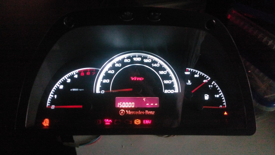 Пересвіт зі зміною шкал щитка Vito 638 2 2 CDI 1