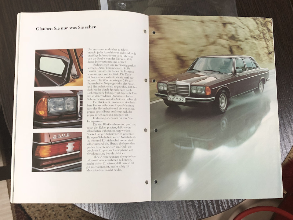 Рекламний проспект w123 280/280E 5