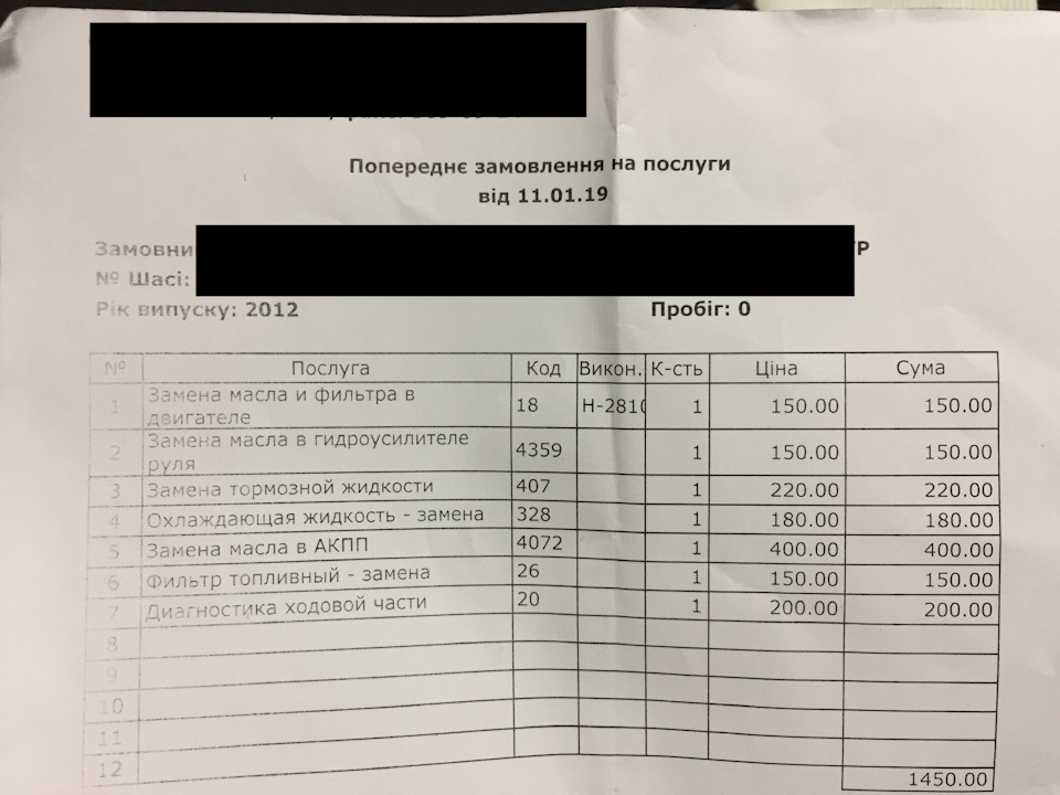ТО 45000, 6 років 3