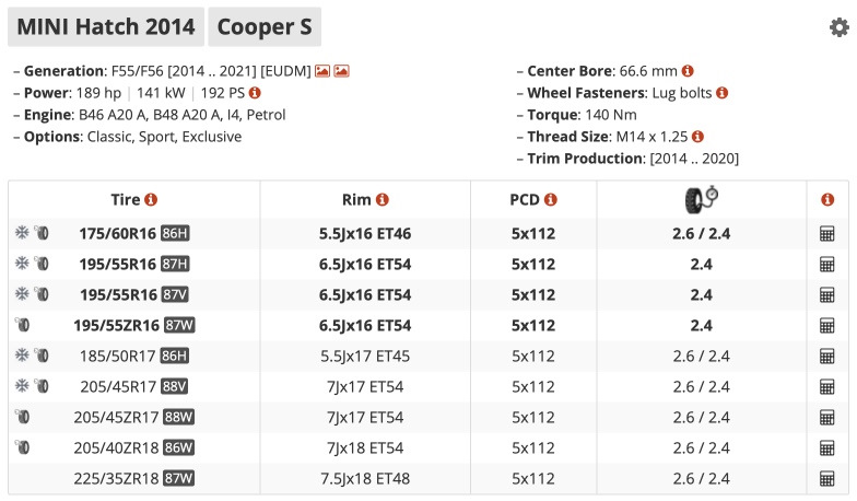 Диски MINI Cone Spoke 507 та Michelin Pilot Alpin 5 5