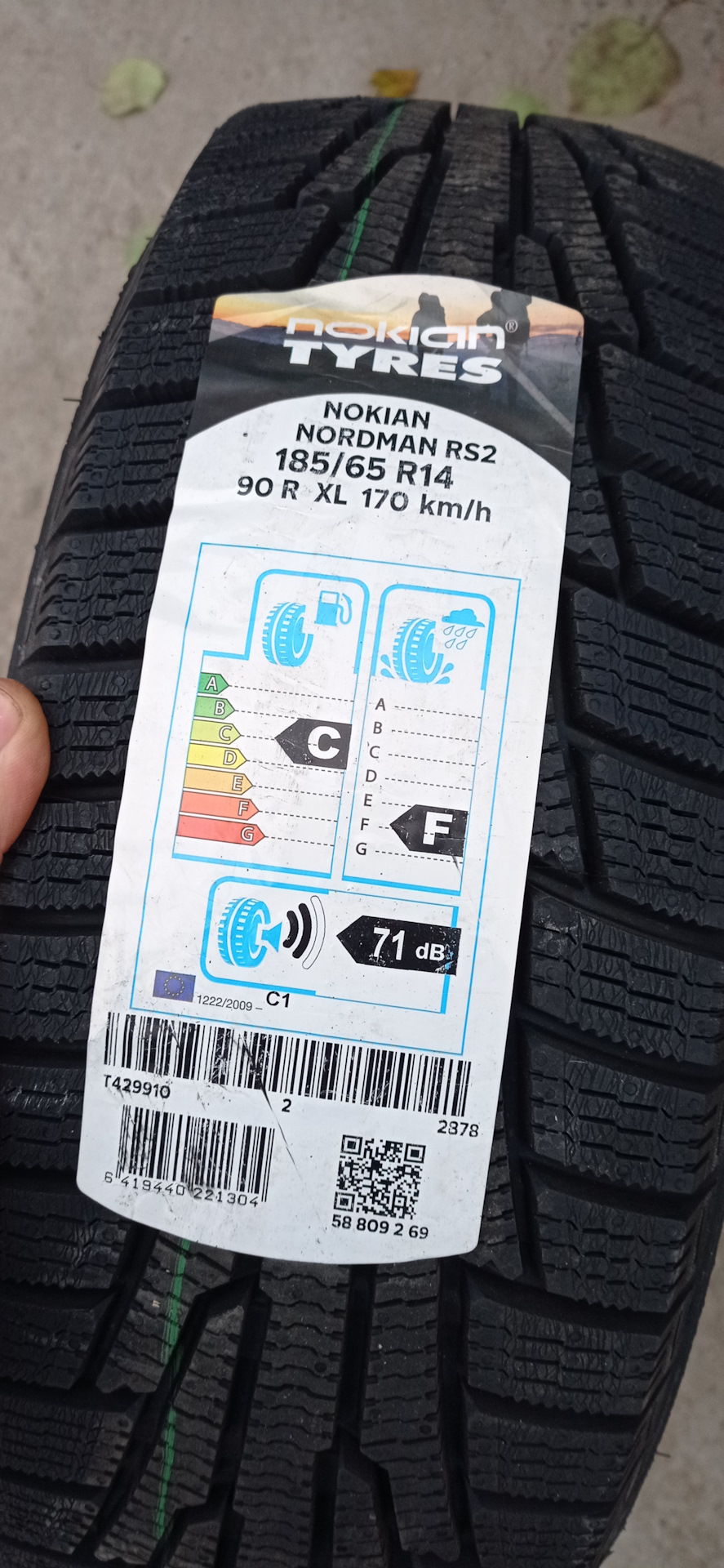 Покупка гуми Nokian NORDMAN RS2 185/65 R14 90R XL 3