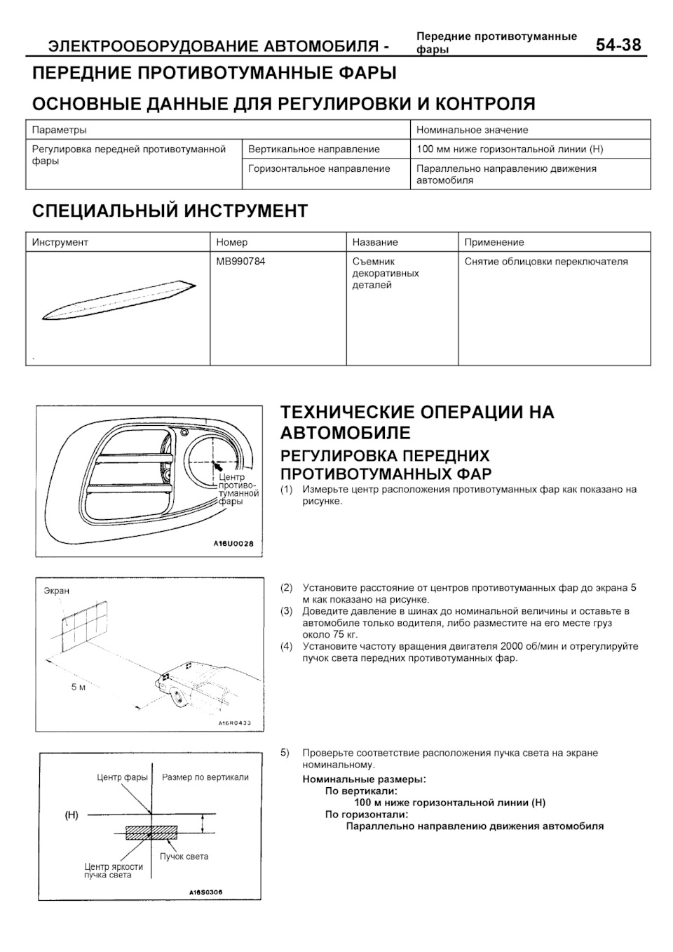 Регулювання фар та протитуманок за допомогою лазерного рівня 5