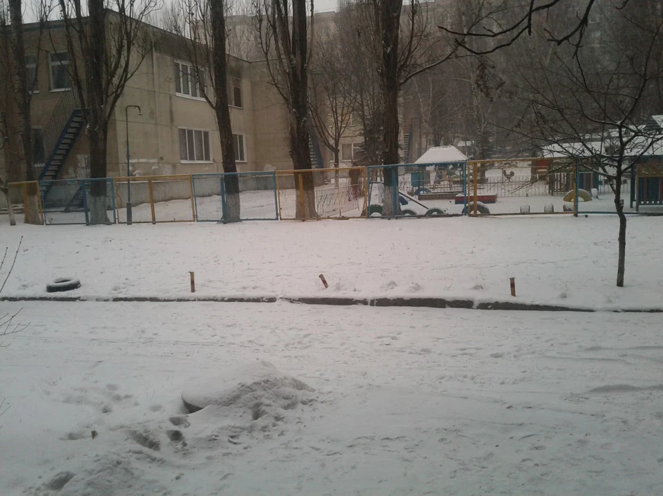 І до нас прийшов сніжок)))))