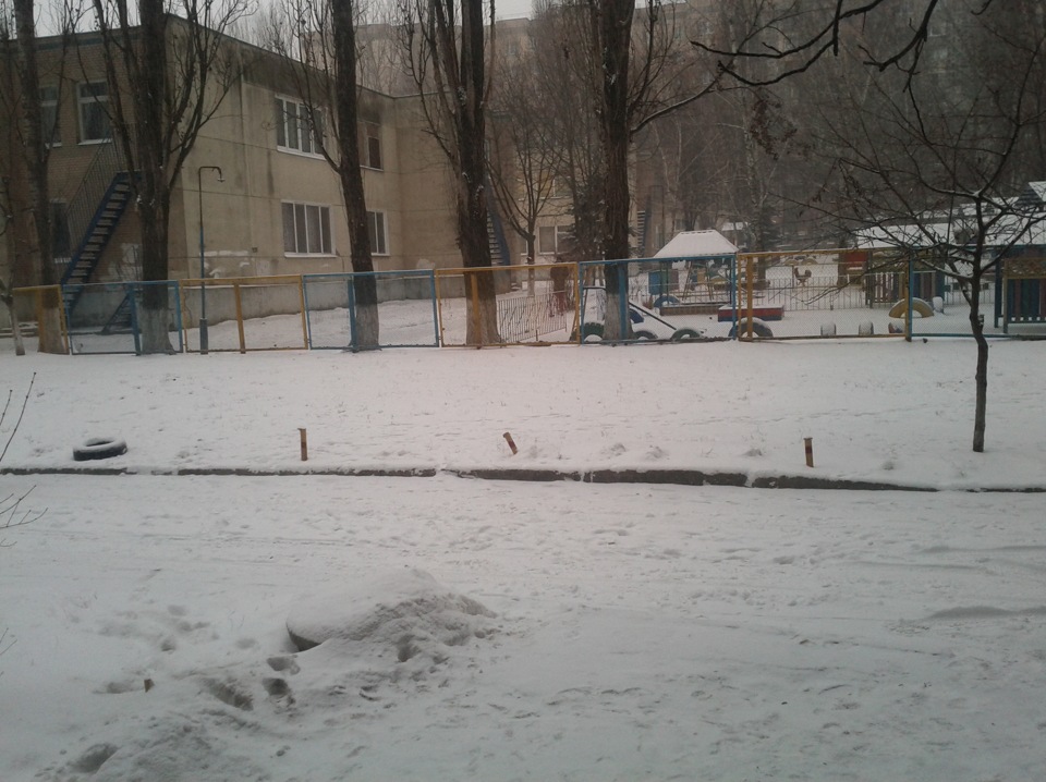 І до нас прийшов сніжок))))) 1