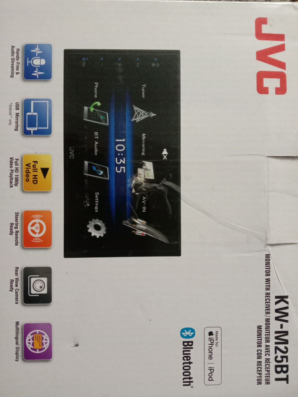 Поставив 2din магнітолу JVC kw-m25bt 1