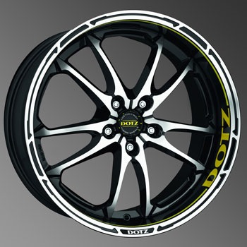 Поставлені на літо диски Dotz Tupac та BRIDGESTONE POTENZA RE002 ADRENALIN 225/45/17 2