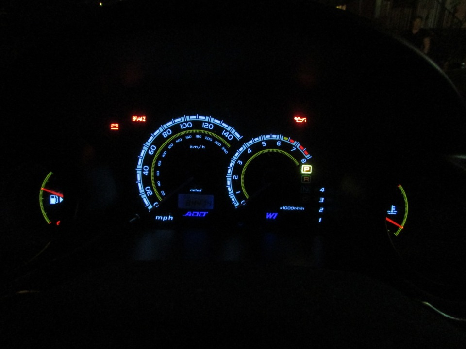Заміна підсвічування приладки на 2х кольорове (біле та синє) ADD + Torque Pro 4