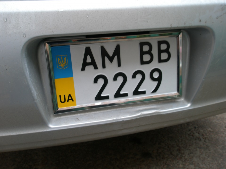 Американський номер і хром. рамки 4
