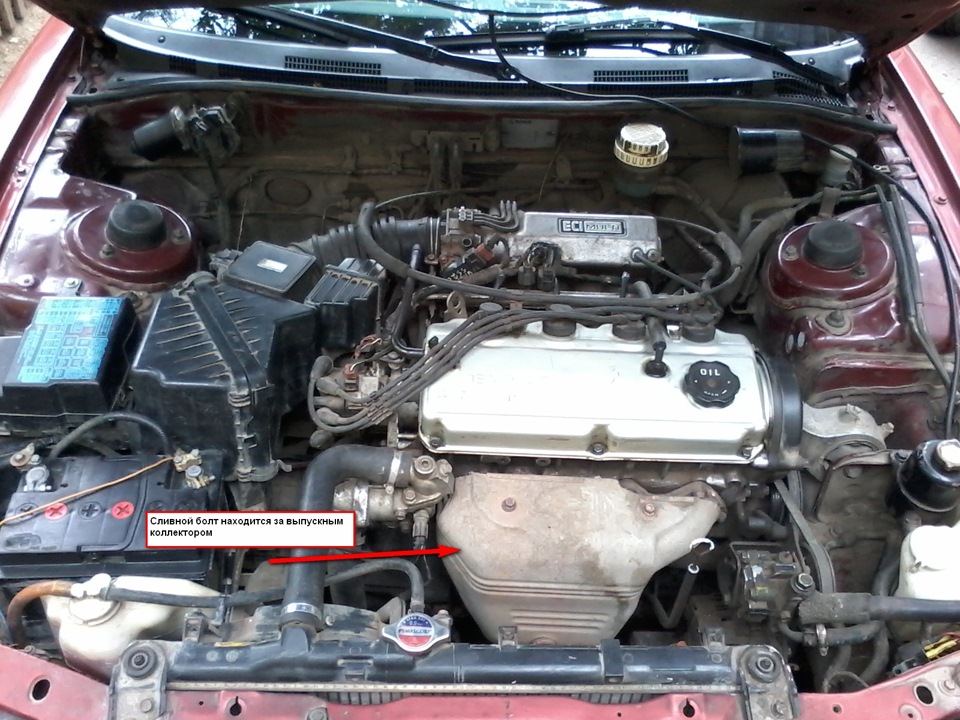 Як замінити антифриз у Mitsubishi Galant E55 2