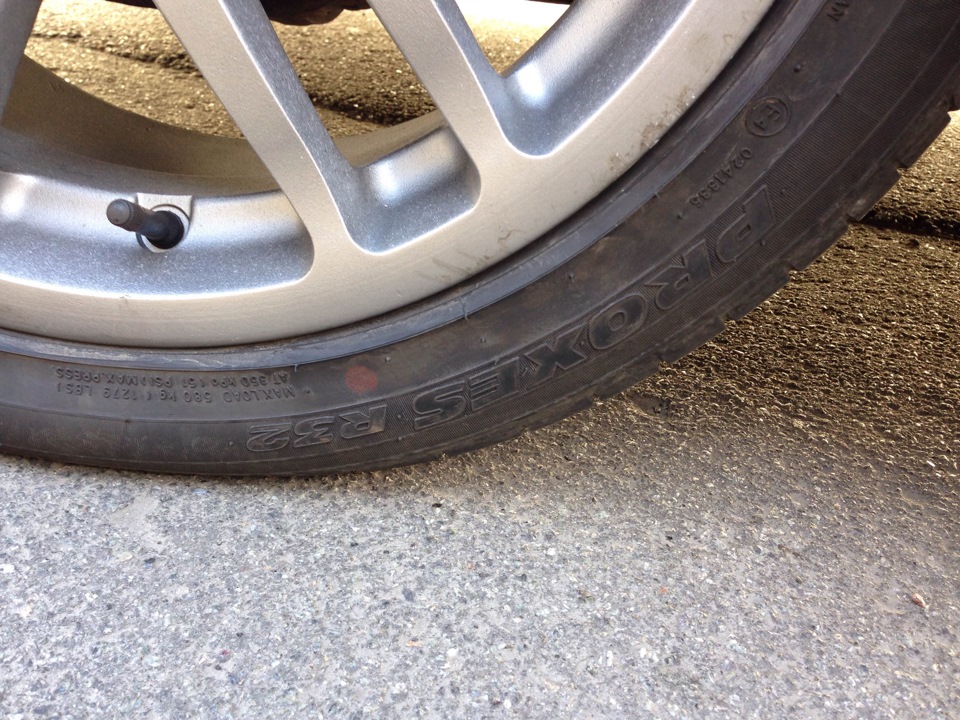 Перевзувся, розвал сходження, гума 3