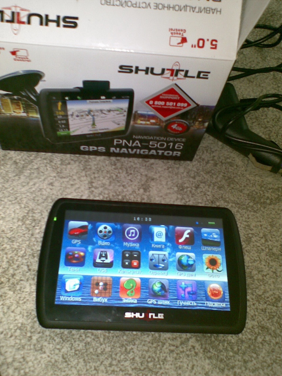 GPS НАВІГАТОР Shuttle PNA 5016 1