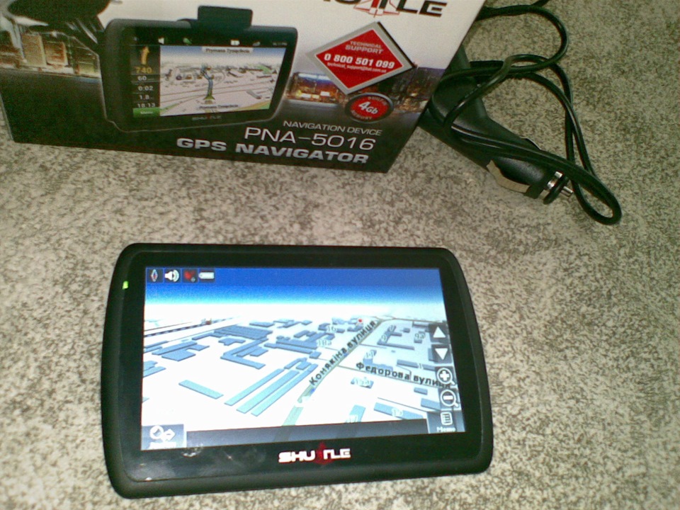 GPS НАВІГАТОР Shuttle PNA 5016 2