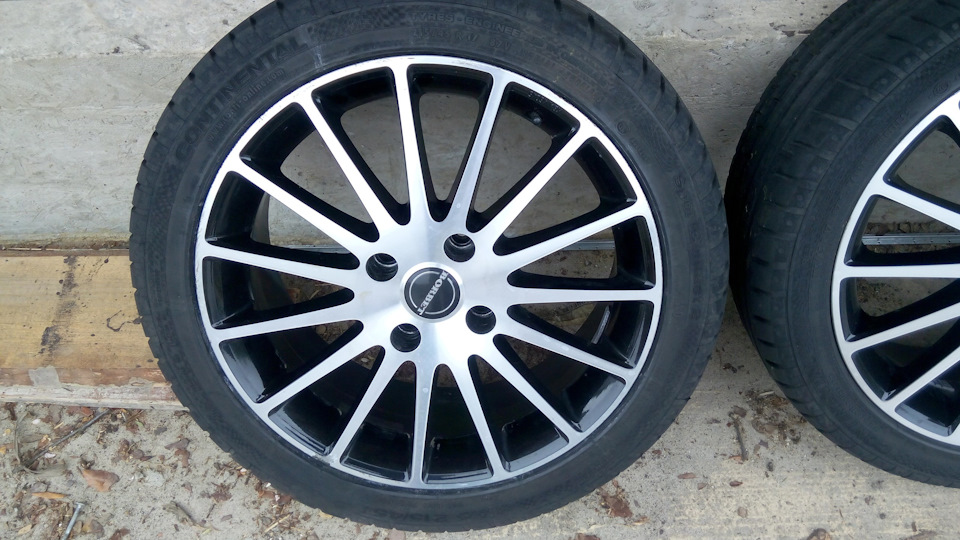 Німецькі тапки Borbet R17 на гумі Continental SportContact2 2