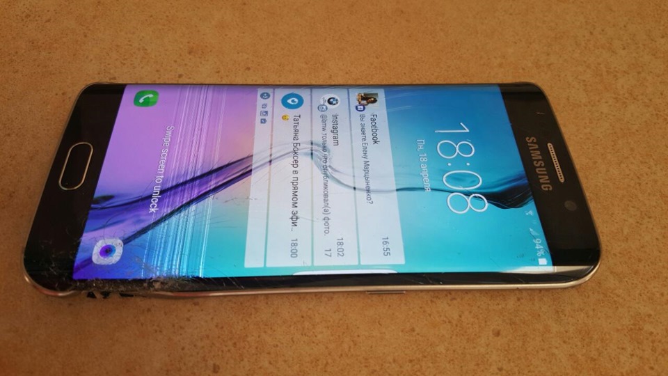 Краш тест Samsung S6 Edge. Покосив зелень$$$$ 5