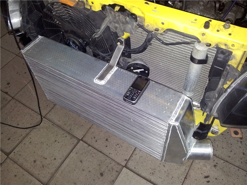 Perrin 3.5 IC => Buschur racing 4.5 custom intercooler 2