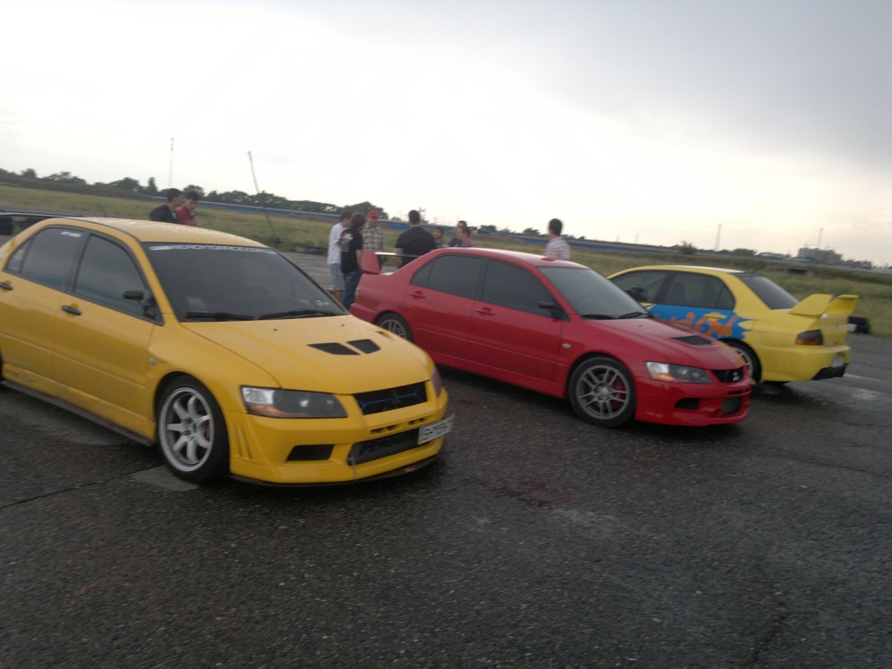 Evo vs Evo vs bmw 545 1