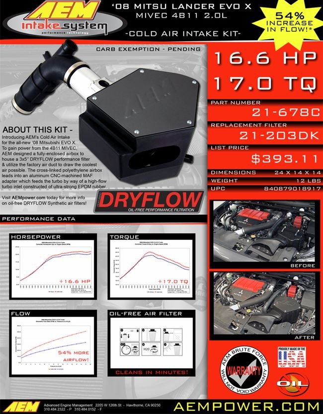 Cold Air Intake AEM 3