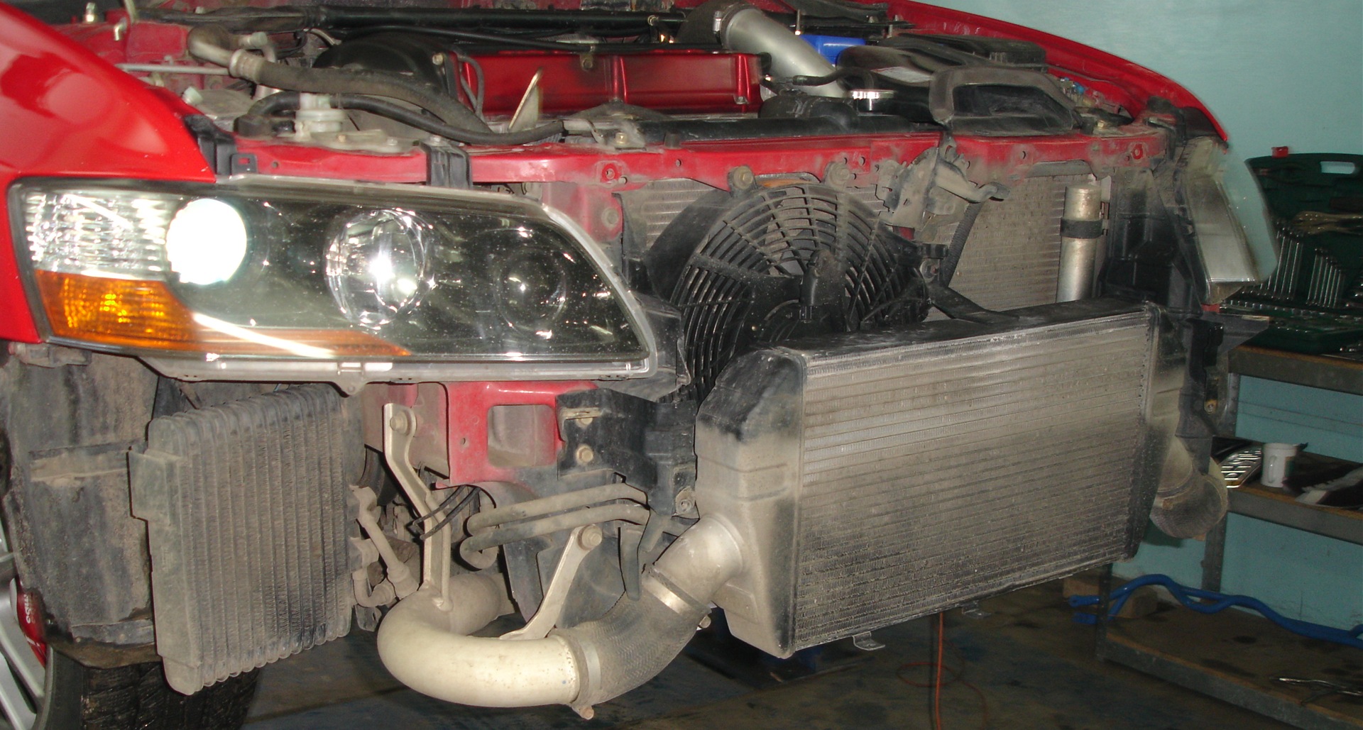 Встановлення Intercooler'a AMS та INJEN пайпінгу. 2