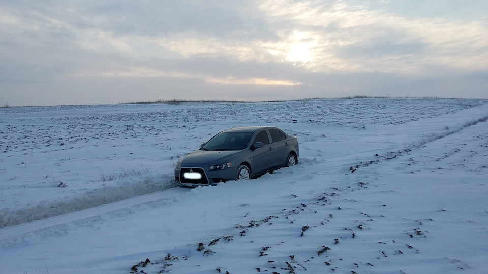 Сніг та Lancer X 3