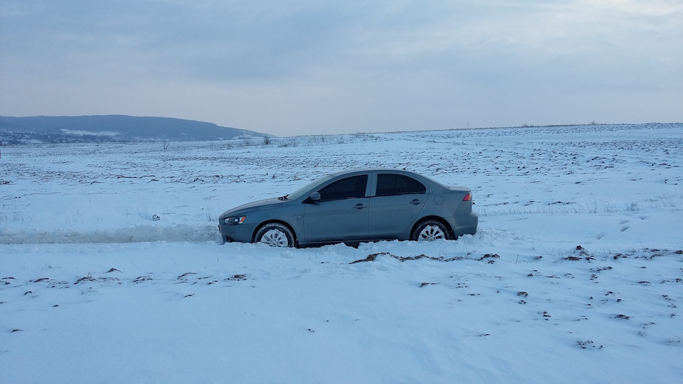 Сніг та Lancer X 2