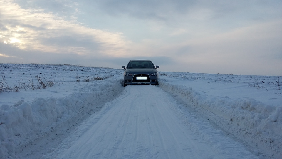 Сніг та Lancer X 4