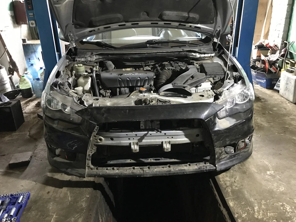 Бампер EVO X на Lancer x