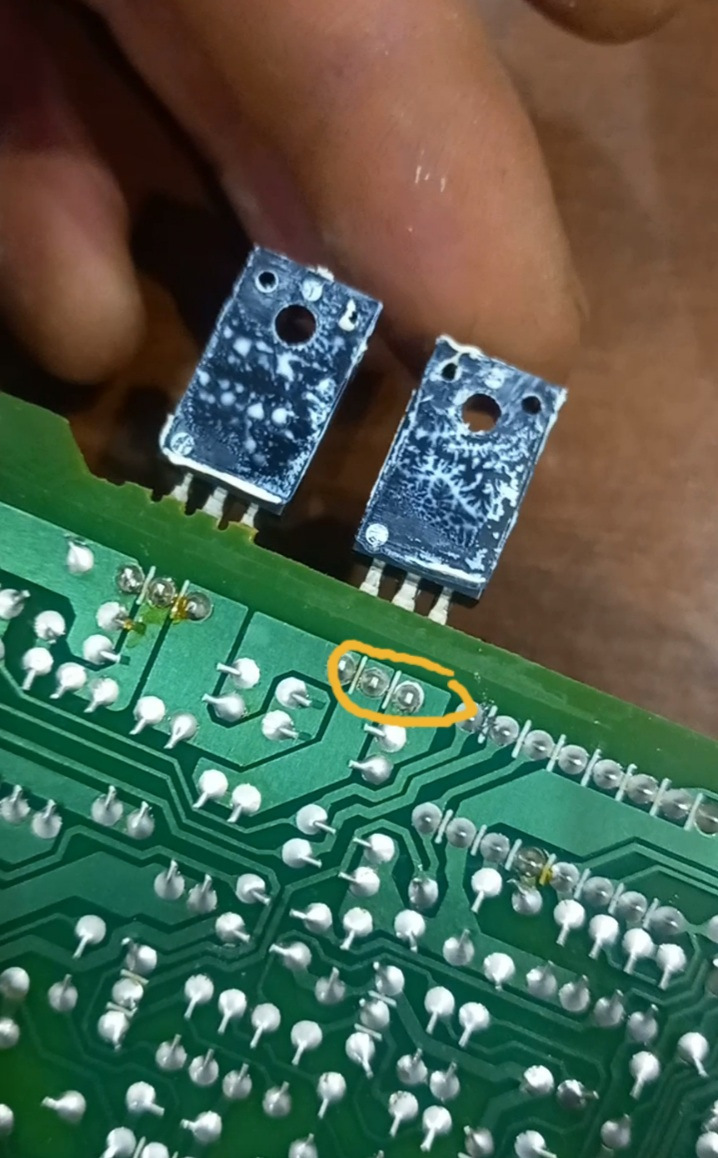 Поломка підсилювача kenwood kac 645 2