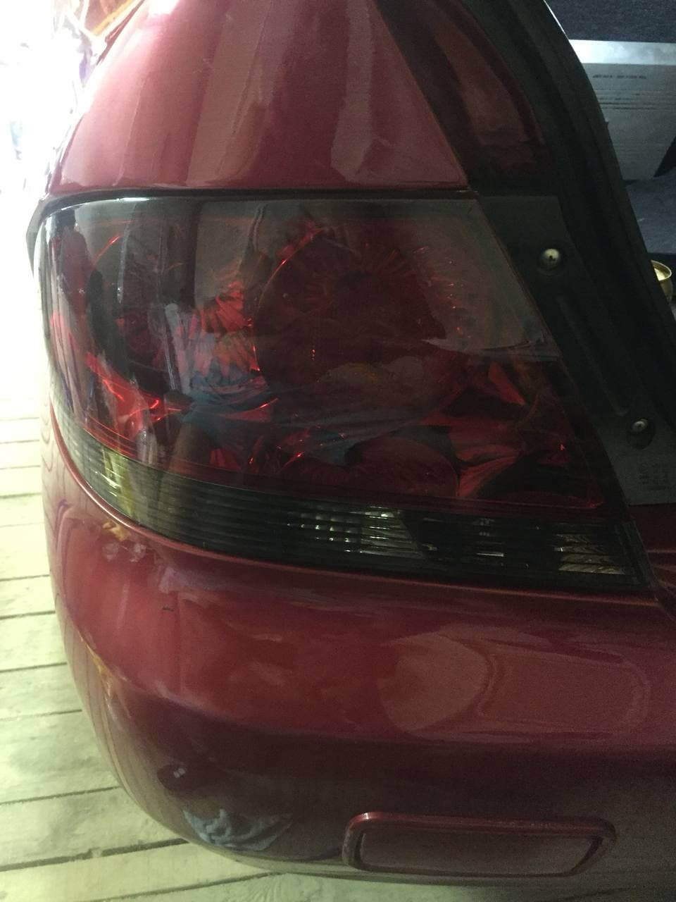 Тонування задніх ліхтарів Mitsubishi Lancer 3