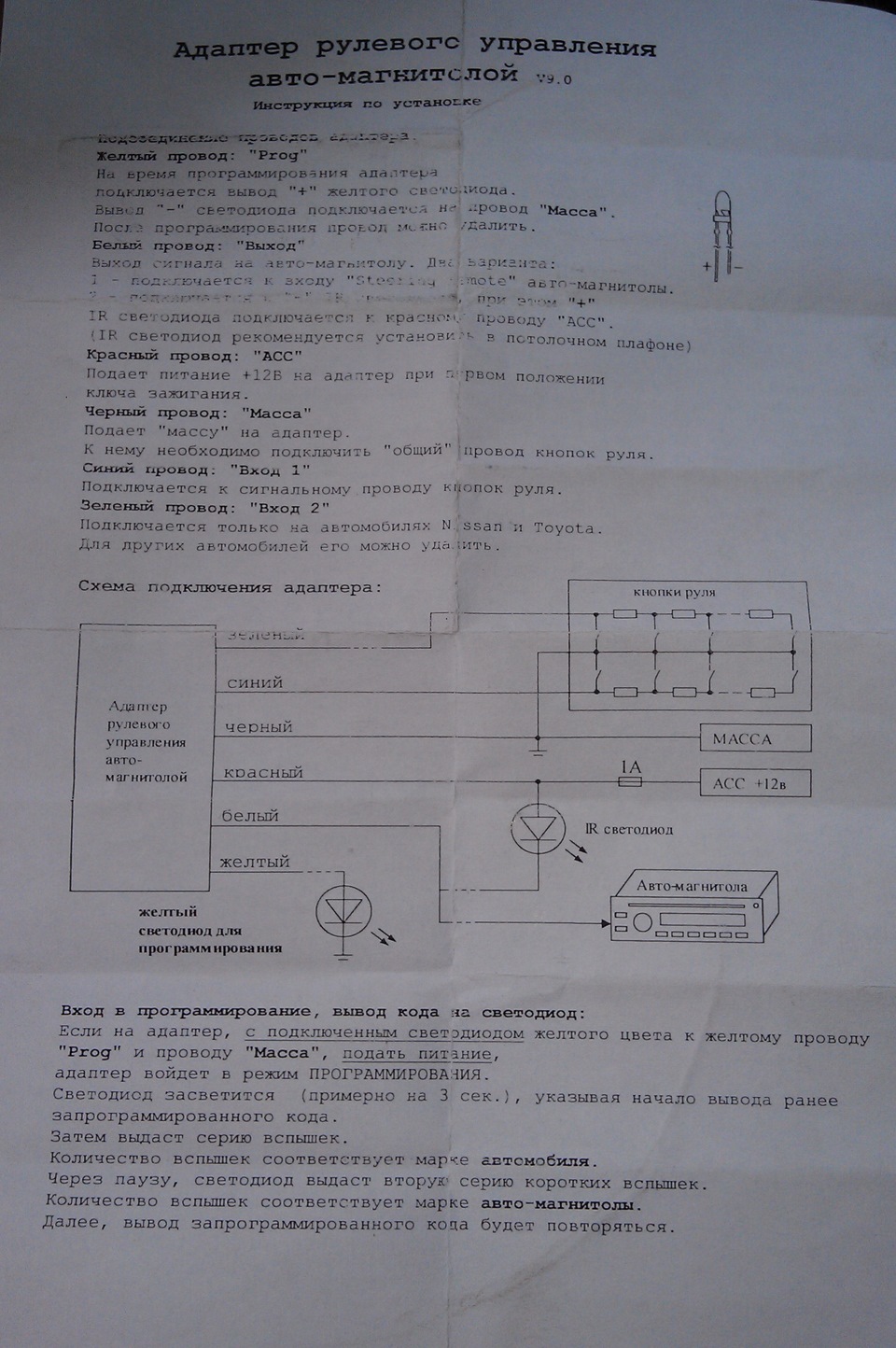 Задіяв штатні кнопки управління магнітолою 1