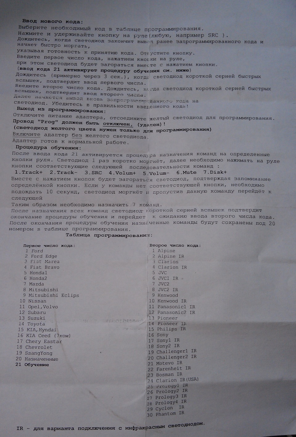 Задіяв штатні кнопки управління магнітолою 2