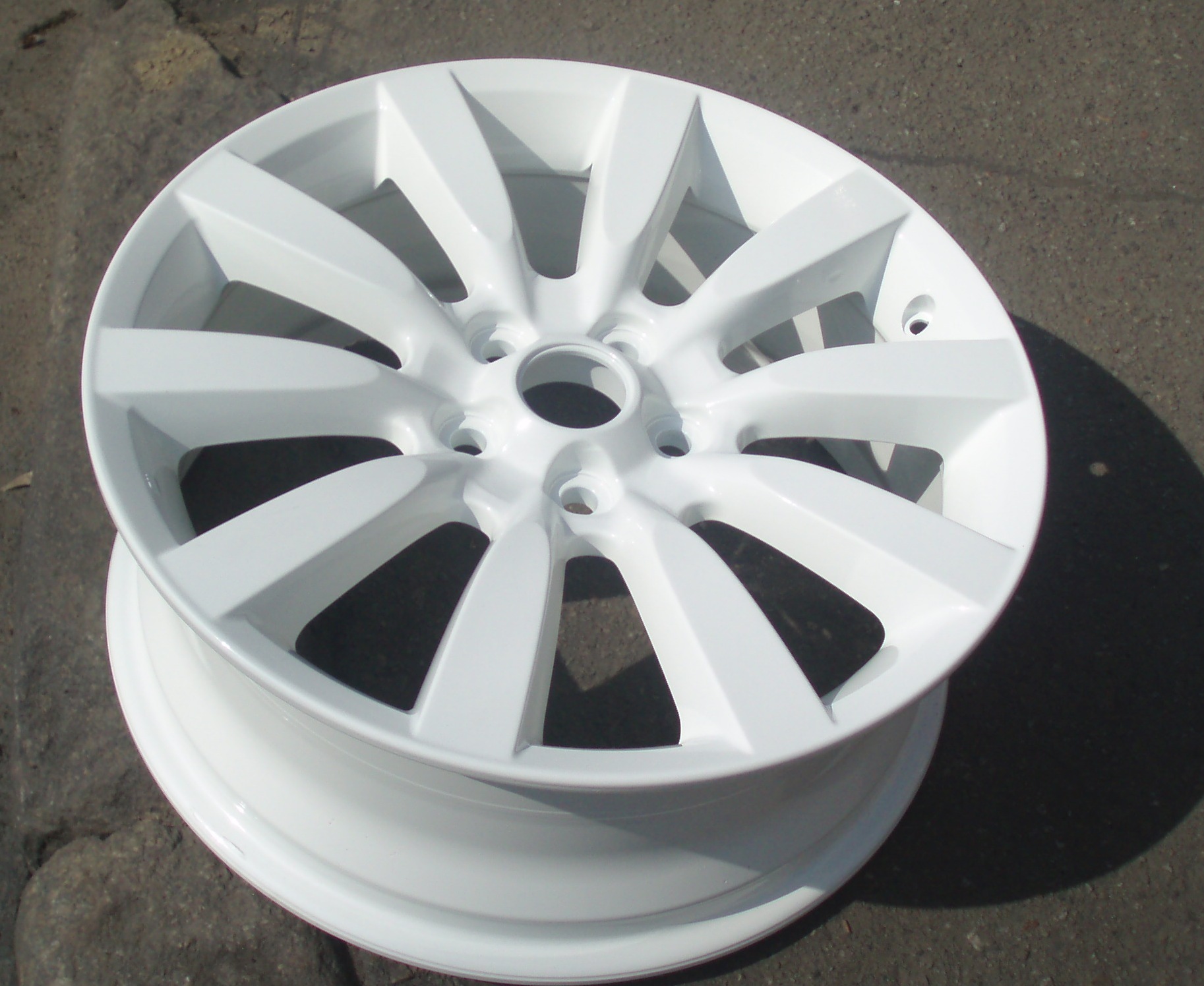 Фарбування рідних 18-х коліс у білий колір! 2