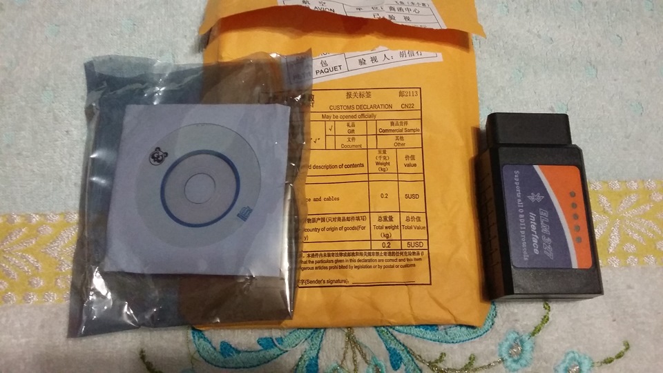 Obd2 прийшла моя посилка з китаю 1