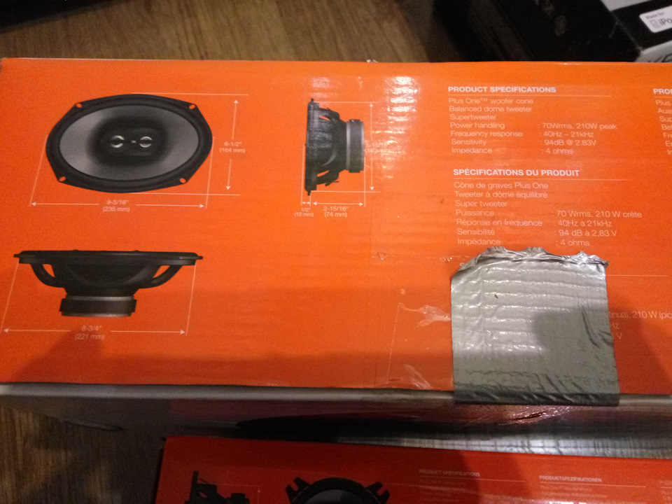 Акустика JBL gt7-96, gt7-4, та магнітола KENWOOD dpx206u 2