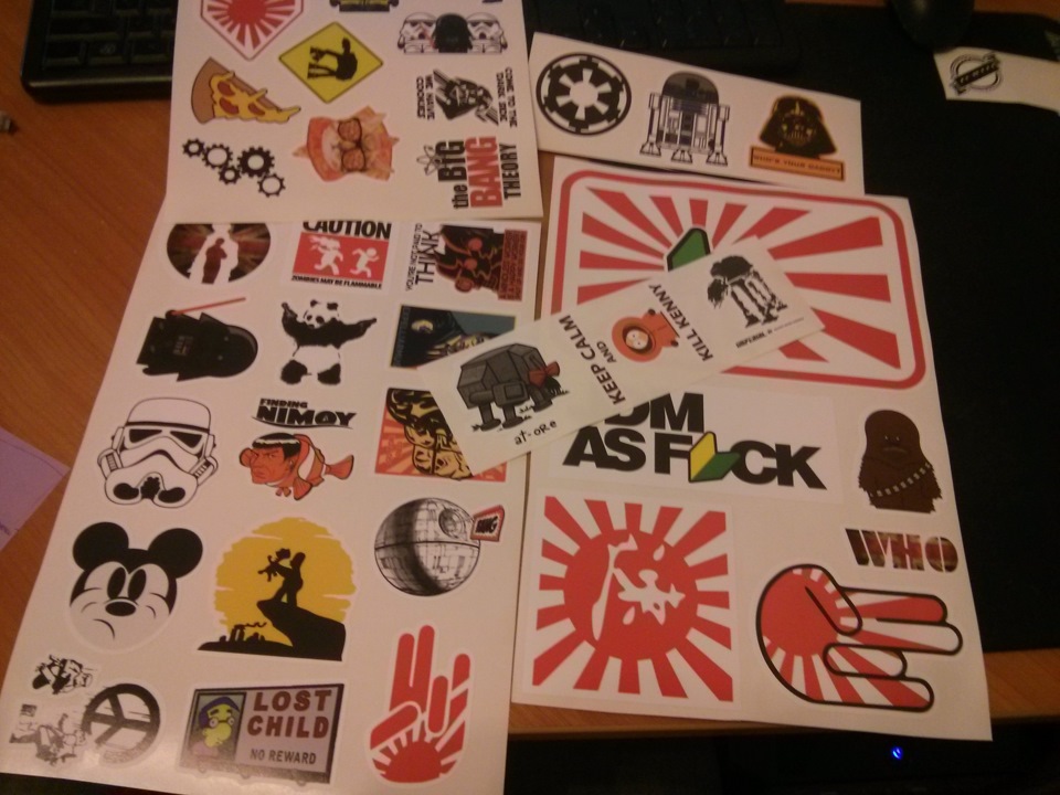 JDM початок: Stikerbomb спойлер, номерні рамки, Domo Kun та ковпачки гранатки 3