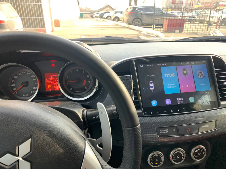 Android ГУ в Lancer X 1