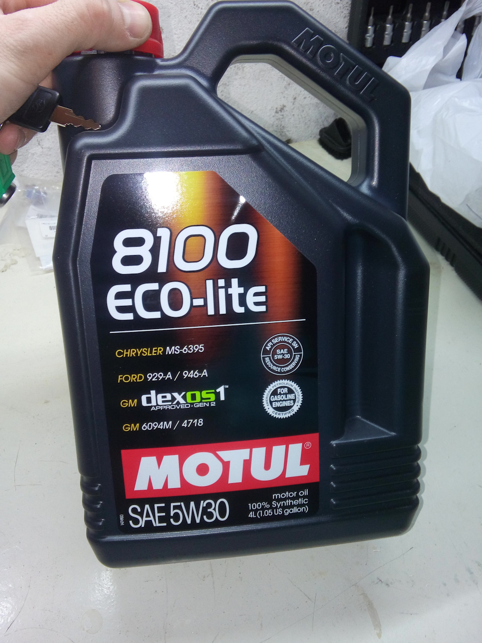 ✠ 22 ✠ Перша заміна мастила Motul 8100 Eco-lite 5w30✠ 3