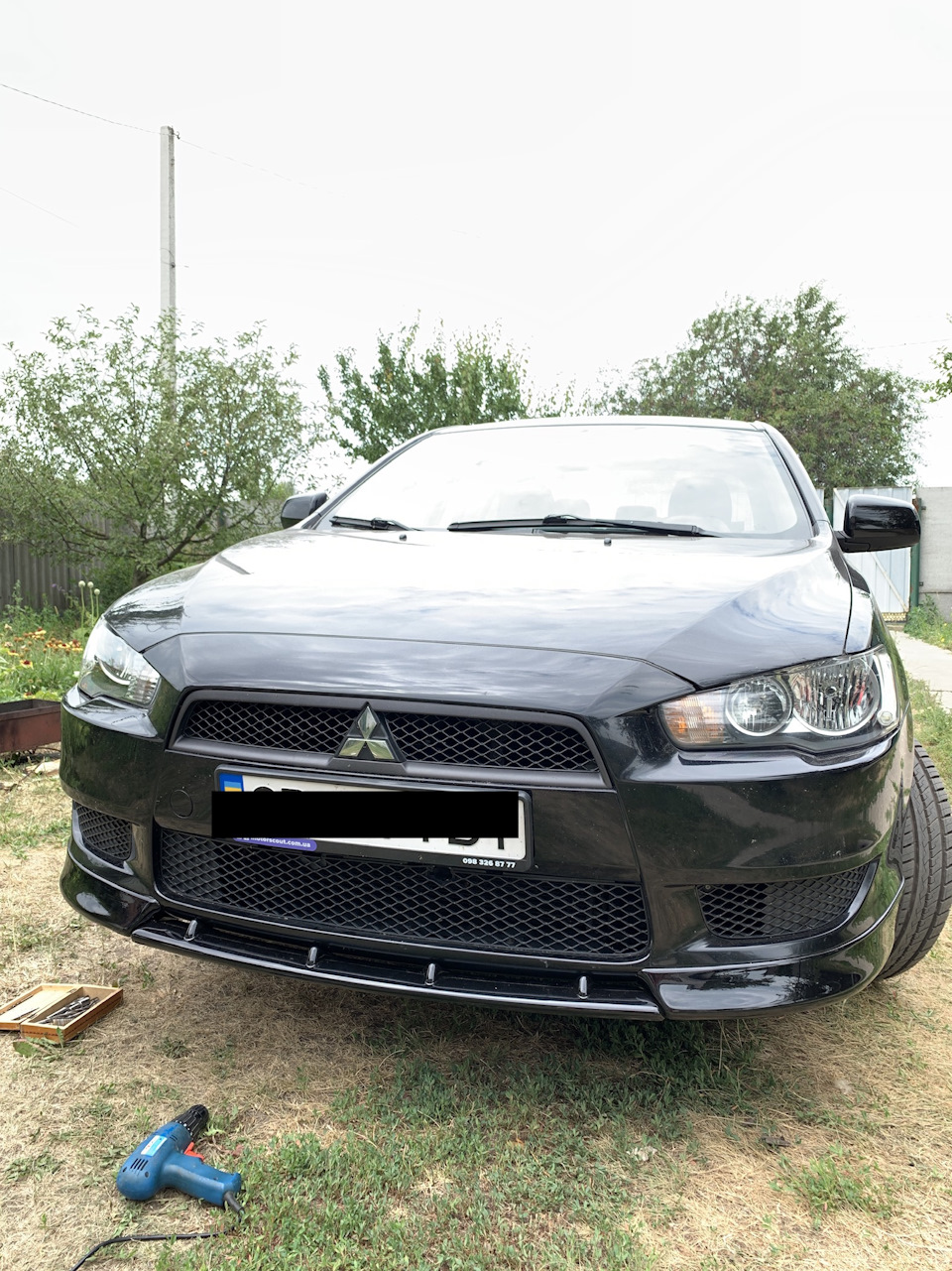 Обважування на передній і задній бампер Lancer X 3