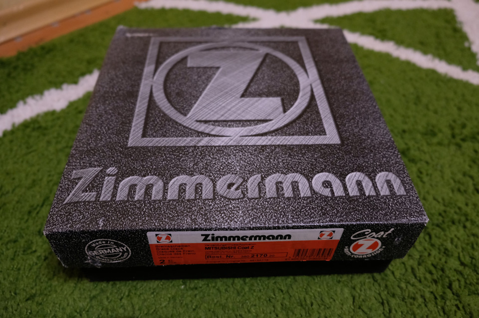 Тормозні диски Zimmermann 380217020 + Колодки Akebono AN650WK 3