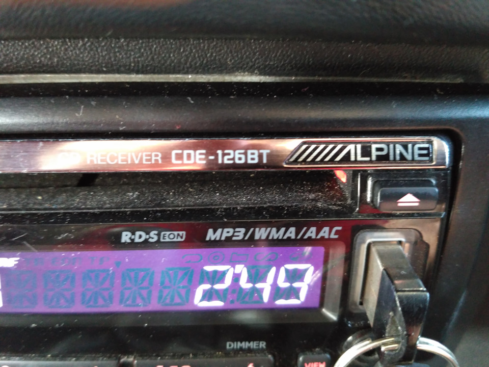 Alpine cde 126bt - акустика JBL 1