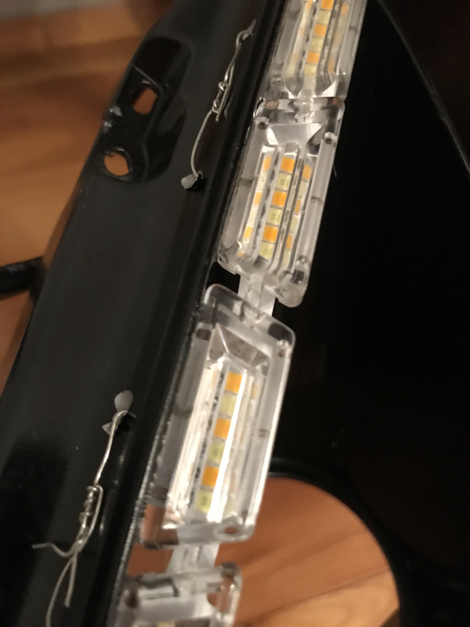 Фарі Crystal LED strip daylight DRL with yellow moving 3
