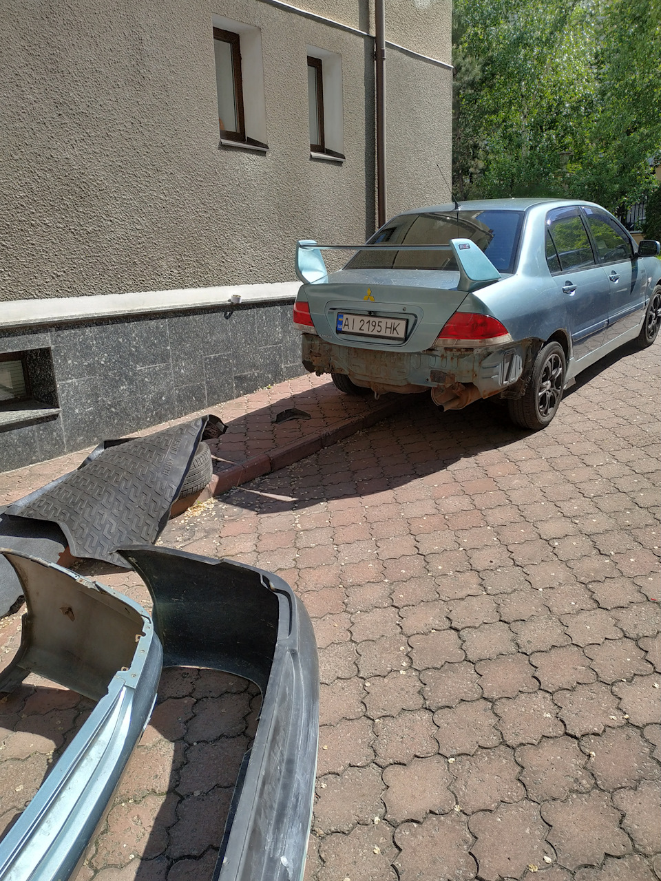 Самодельний бампер під ево 2