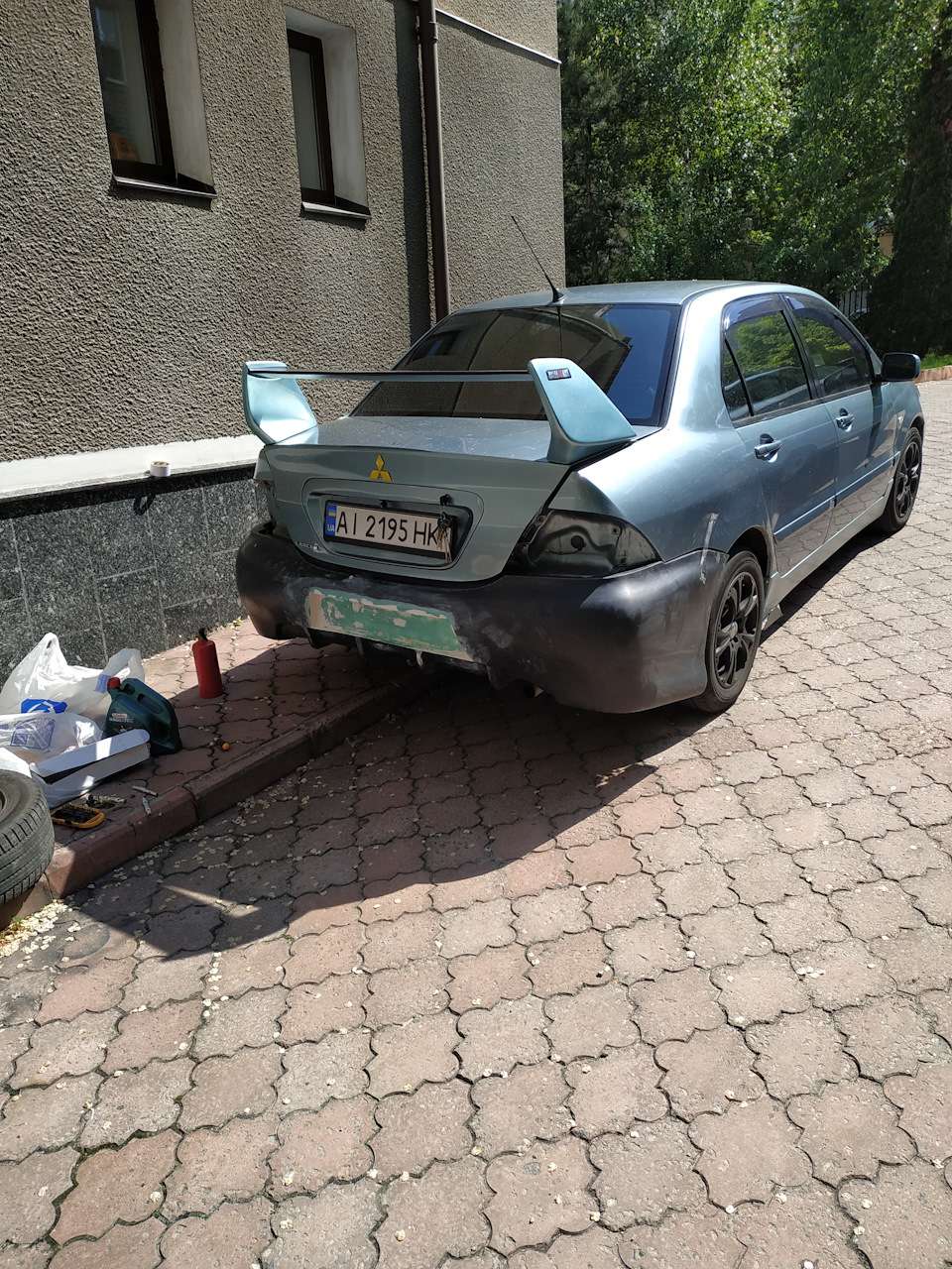 Самодельний бампер під ево 3